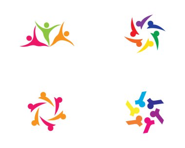 Evlat edinme ve toplumsal bakım logosu vektör resmetme tasarımı