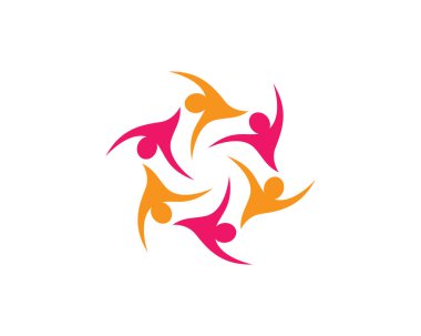 Evlat edinme ve toplumsal bakım logosu vektör resmetme tasarımı