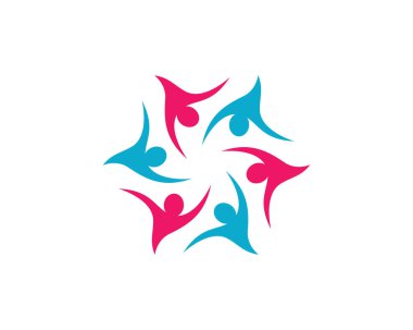 Evlat edinme ve toplumsal bakım logosu vektör resmetme tasarımı