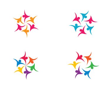 Evlat edinme ve toplumsal bakım logosu vektör resmetme tasarımı