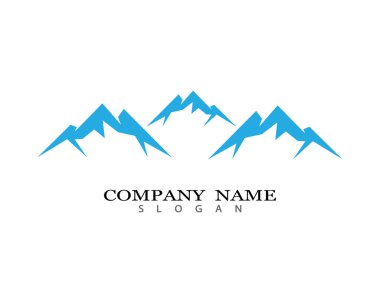 Dağ Logosu şablon vektör illüstrasyon tasarımı