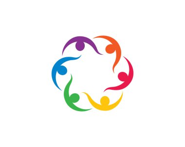 Evlat edinme ve toplumsal bakım logosu vektör resmetme tasarımı