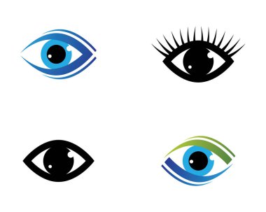 Marka Kimliği Kurumsal Göz Bakımı vektör logosu tasarımı