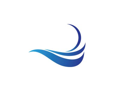 Su Dalgası logo vektör illüstrasyon tasarımı