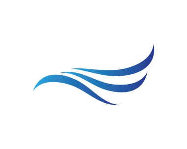 Su Dalgası logo vektör illüstrasyon tasarımı