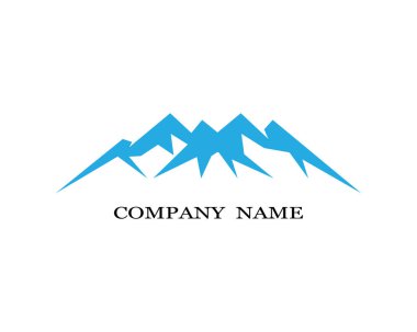 Dağ Logosu şablon vektör illüstrasyon tasarımı
