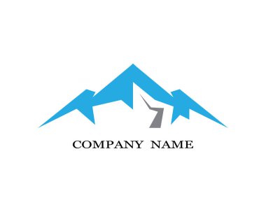 Dağ Logosu şablon vektör illüstrasyon tasarımı