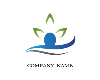 Sağlıklı Yaşam Logosu vektör ikonu çizimi tasarımı