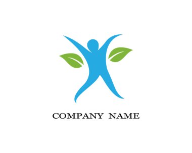 Sağlıklı Yaşam Logosu vektör ikonu çizimi tasarımı