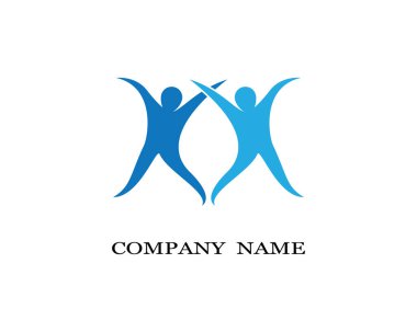 Evlat edinme ve toplumsal bakım logosu vektör resmetme tasarımı