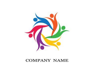 Evlat edinme ve toplumsal bakım logosu vektör resmetme tasarımı