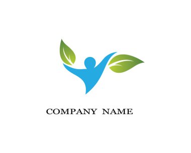 Sağlıklı Yaşam Logosu vektör ikonu çizimi tasarımı