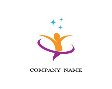 Sağlıklı Yaşam Logosu vektör ikonu çizimi tasarımı