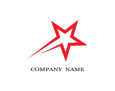 Yıldız Logosu Şablonu vektör illüstrasyon tasarımı