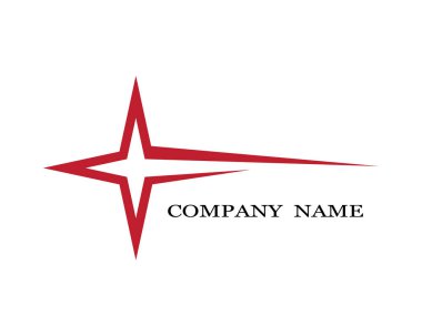 Yıldız Logosu Şablonu vektör illüstrasyon tasarımı