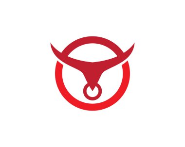 Boğa logo şablonu vektör resimleme tasarımı
