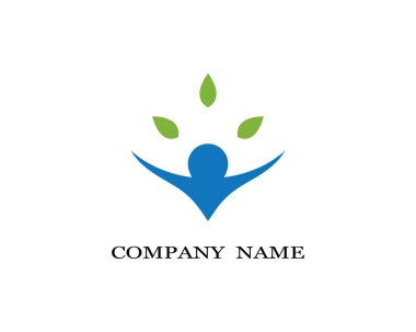 Sağlıklı Yaşam Logosu vektör ikonu çizimi tasarımı