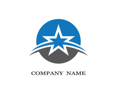 Yıldız Logosu Şablonu vektör illüstrasyon tasarımı