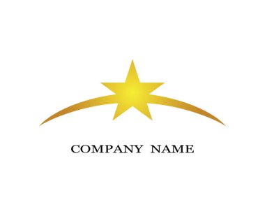 Yıldız Logosu Şablonu vektör illüstrasyon tasarımı
