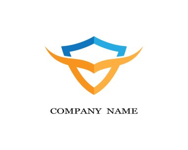 Kalkan logo şablonu vektör resimleme tasarımı