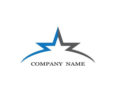 Yıldız Logosu Şablonu vektör illüstrasyon tasarımı