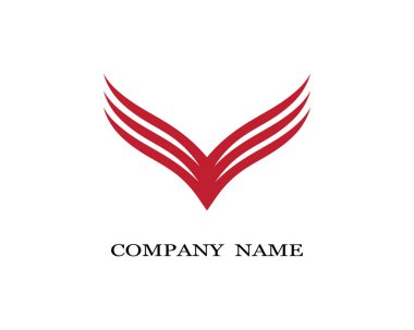 kanat logo şablon vektör resimleme tasarımı