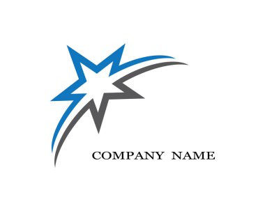 Yıldız Logosu Şablonu vektör illüstrasyon tasarımı