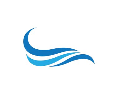 Su Dalgası logo vektör illüstrasyon tasarımı