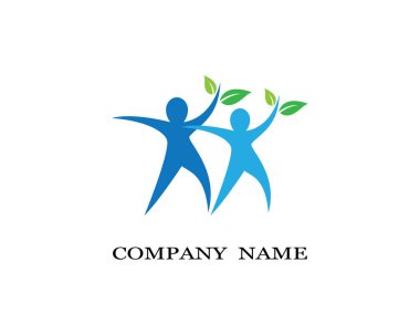 Sağlıklı Yaşam Logosu vektör ikonu çizimi tasarımı