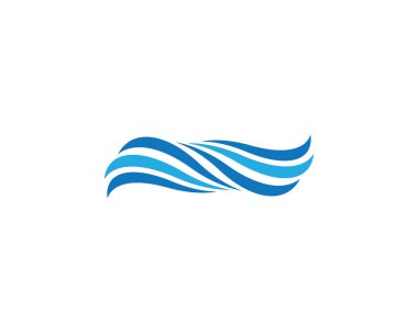 Su Dalgası logo vektör illüstrasyon tasarımı