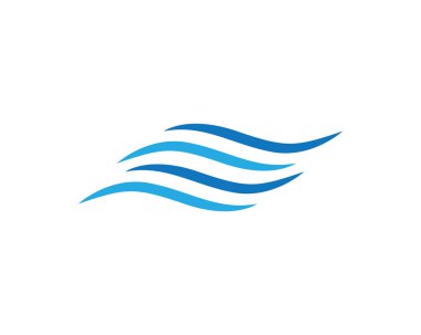 Su Dalgası logo vektör illüstrasyon tasarımı