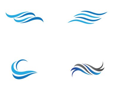 Su Dalgası logo vektör illüstrasyon tasarımı