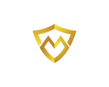 Kalkan logo şablonu vektör resimleme tasarımı