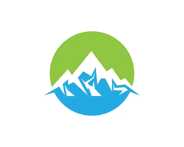 Mountain Logo Template Vector Pictogram Illustratie Ontwerp — Stockvector