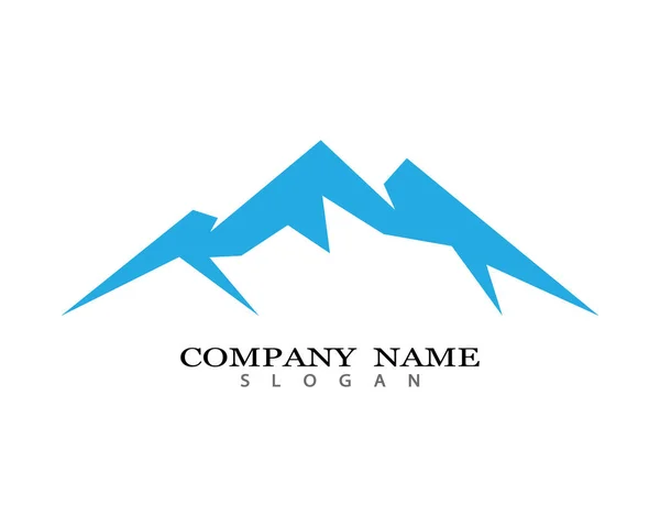 Mountain Logo Template Vector Icon Illustration Design — Stock Vector