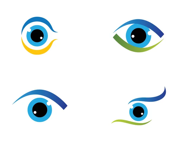 Markenidentität Corporate Eye Care Vektor Logo Design — Stockvektor