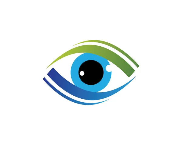 Identidad Marca Diseño Del Logotipo Del Vector Cuidado Ocular Corporativo — Archivo Imágenes Vectoriales