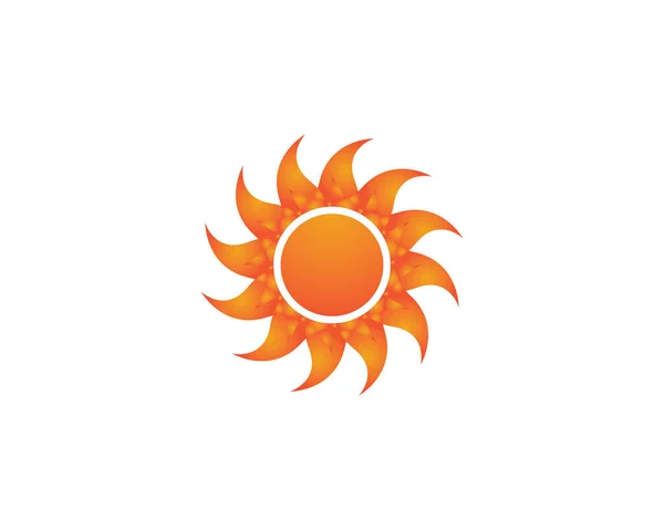 Πρότυπο Λογότυπου Διανύσματος Εικονιδίου Ήλιος Πέρα Από Τον Ορίζοντα — Διανυσματικό Αρχείο