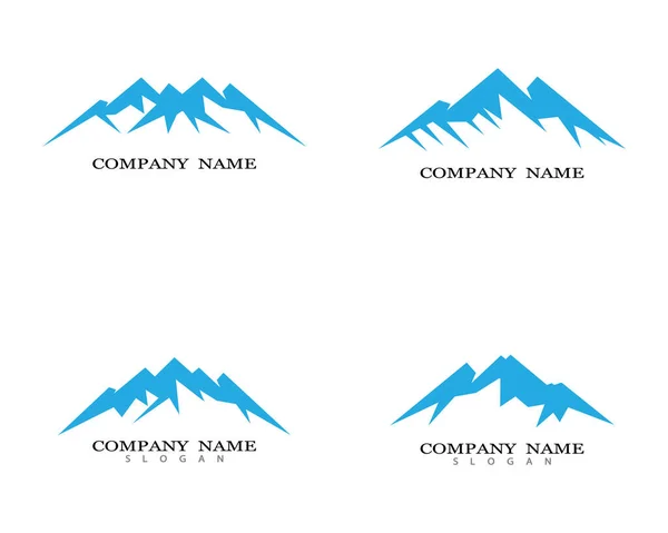 Mountain Logo Template Vector Pictogram Illustratie Ontwerp — Stockvector