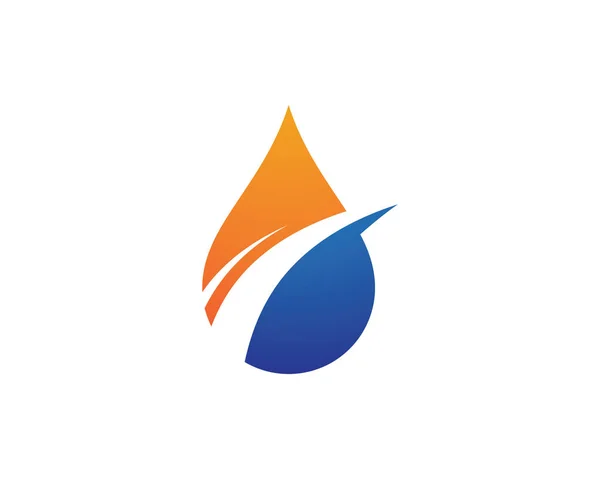 Damlası Logo Şablonu Vektör Illüstrasyon Tasarımı — Stok Vektör