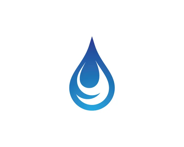 Water Drop Logo Template Vector Icon Illustration Design — Stock Vector