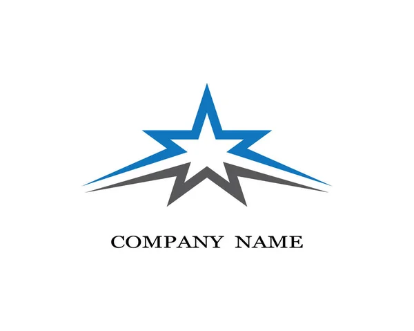 Star Logo Plantilla Vector Icono Ilustración Diseño — Vector de stock