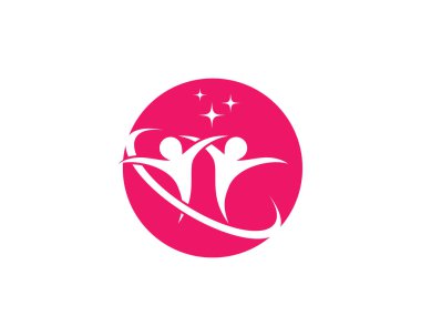 Evlat edinme ve toplumsal bakım logosu vektör resmetme tasarımı