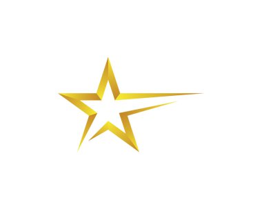 Yıldız Logosu Şablonu vektör illüstrasyon tasarımı