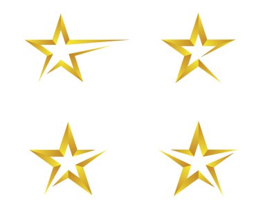 Yıldız Logosu Şablonu vektör illüstrasyon tasarımı