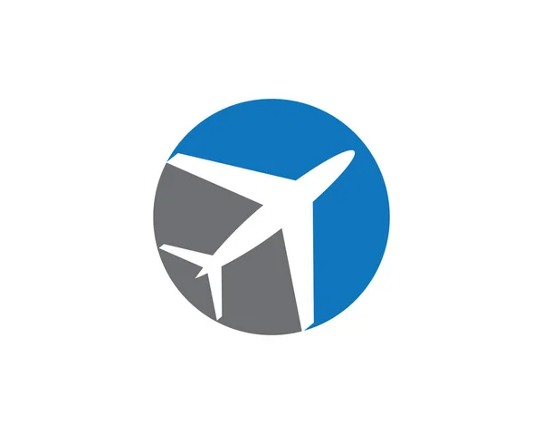 Modelo Logotipo Avião Ícone Vetor Ilustração Design — Vetor de Stock