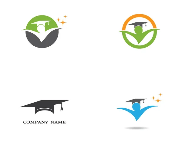 Освіта Шаблон Логотипу Векторний Дизайн Ілюстрації — стоковий вектор