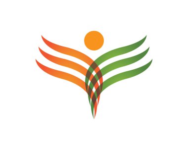 Soyut logo resimleri illüstrasyon tasarımı