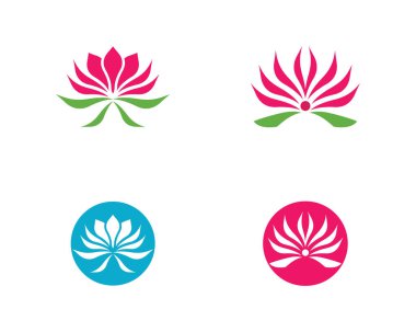 Güzellik lotusu logo resim çizimi tasarımı