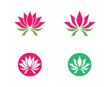 Güzellik lotusu logo resim çizimi tasarımı